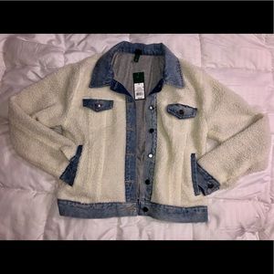 Sherpa denim jacket